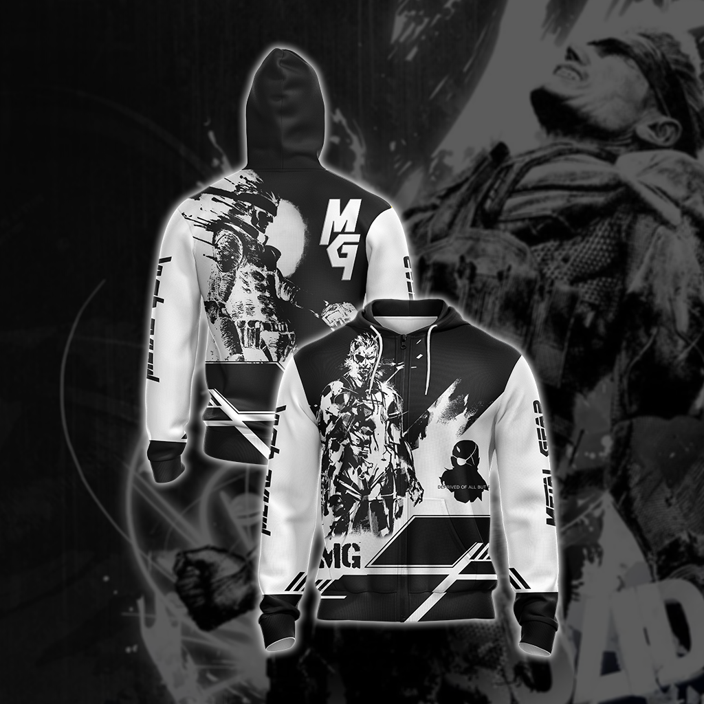 Metal Gear Unisex 3D T-shirt Zip Hoodie