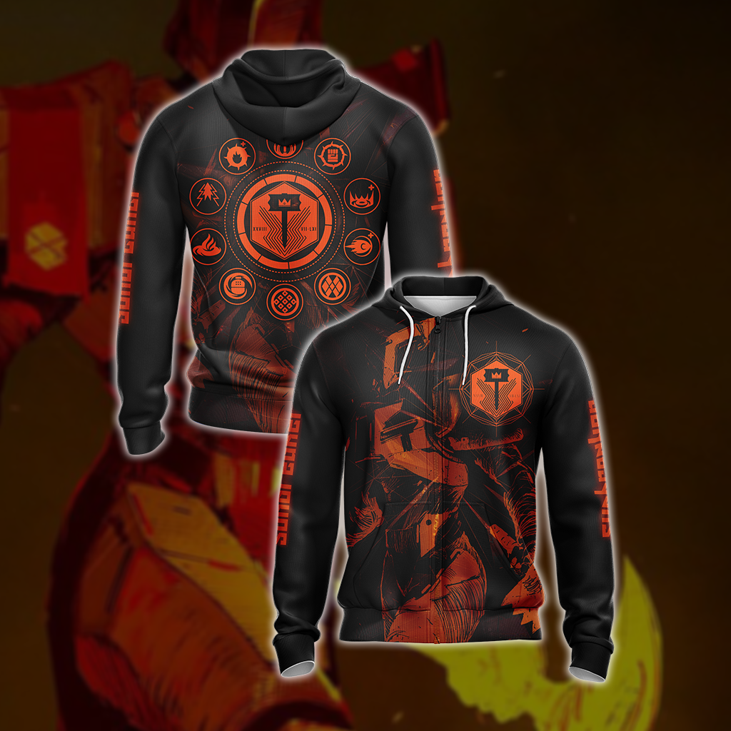 Destiny Titan Sunbreaker Unisex 3D T-shirt Zip Hoodie