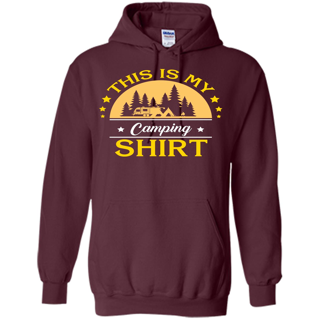 Camping T-shirt This Is My Camping Shirt T-shirt Maroon