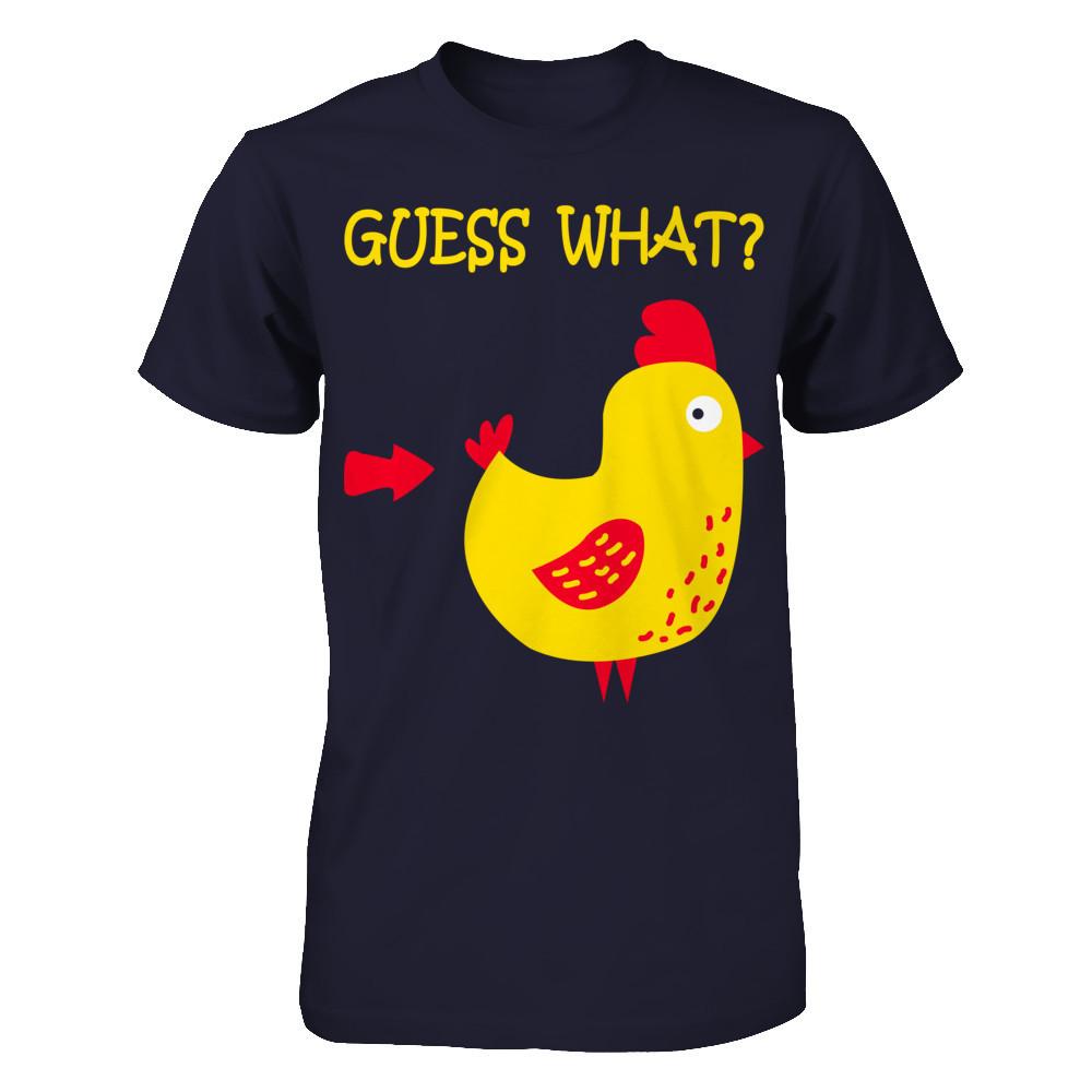 Guess What T-shirt Next Level - Unisex Fitted Tee Midnight Navy