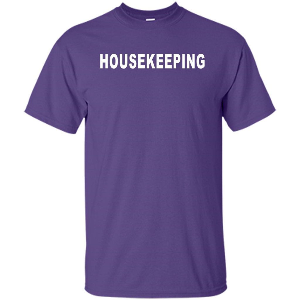 Housekeeping T-shirt Purple
