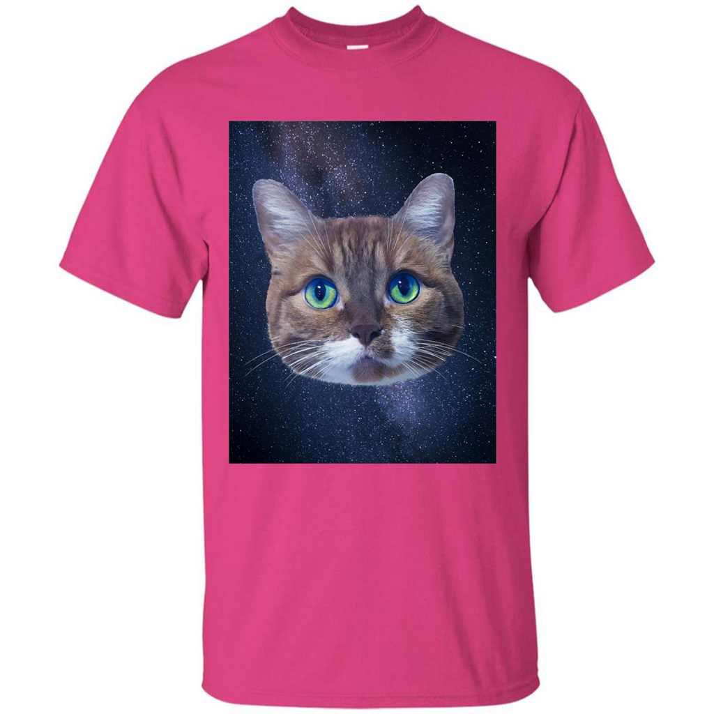 Galaxy Cat T-shirt Heliconia