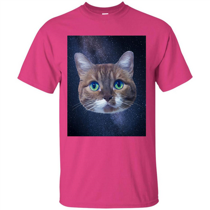 Galaxy Cat T-shirt Heliconia