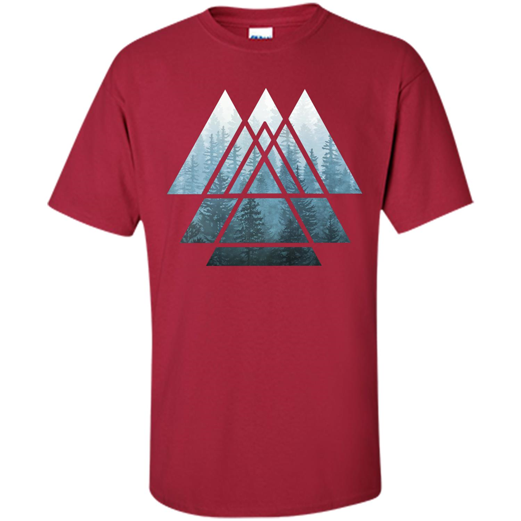 Misty Forest T-shirt Cardinal