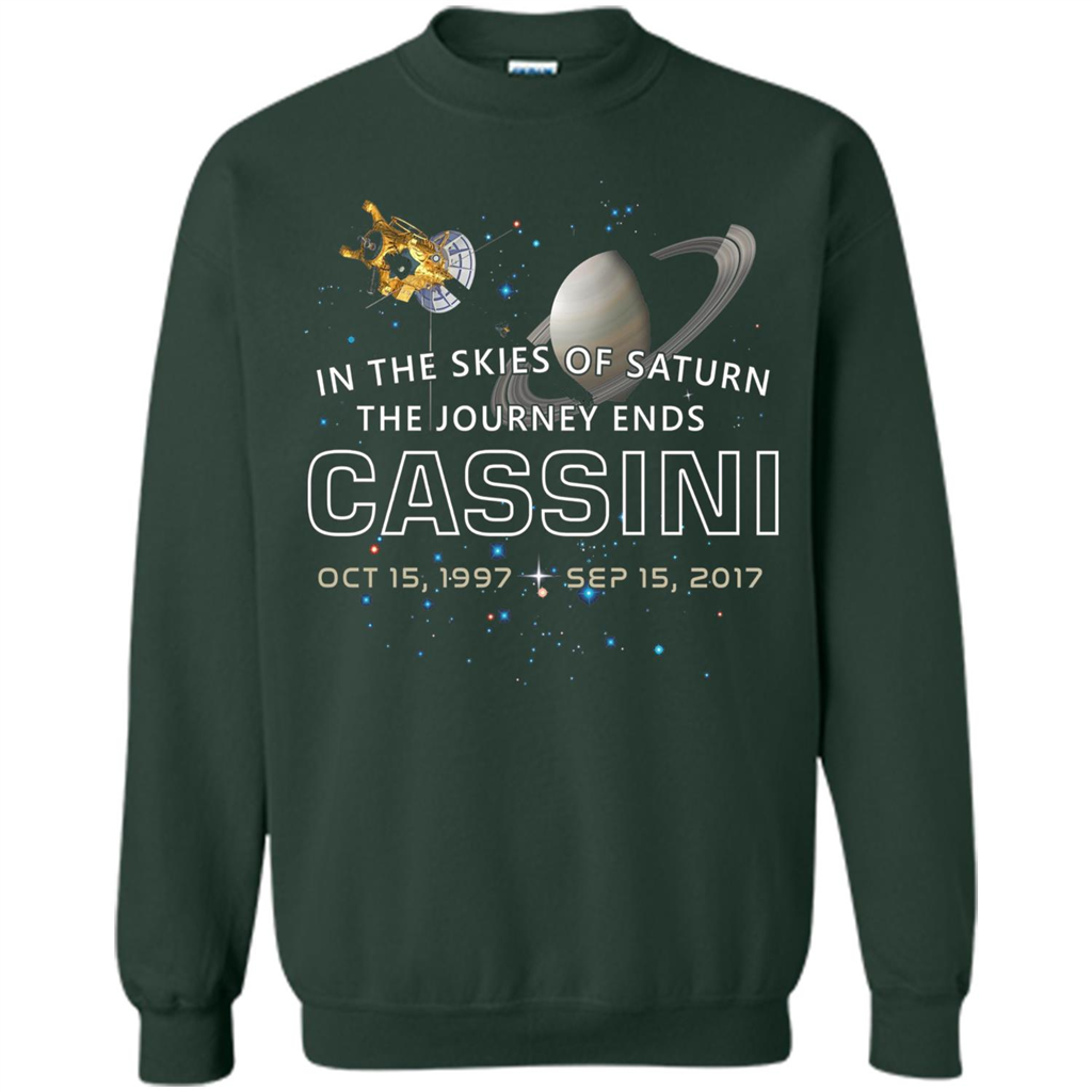 Cassini Spacecraft: End Of Mission At Saturn T-shirt Forest Green