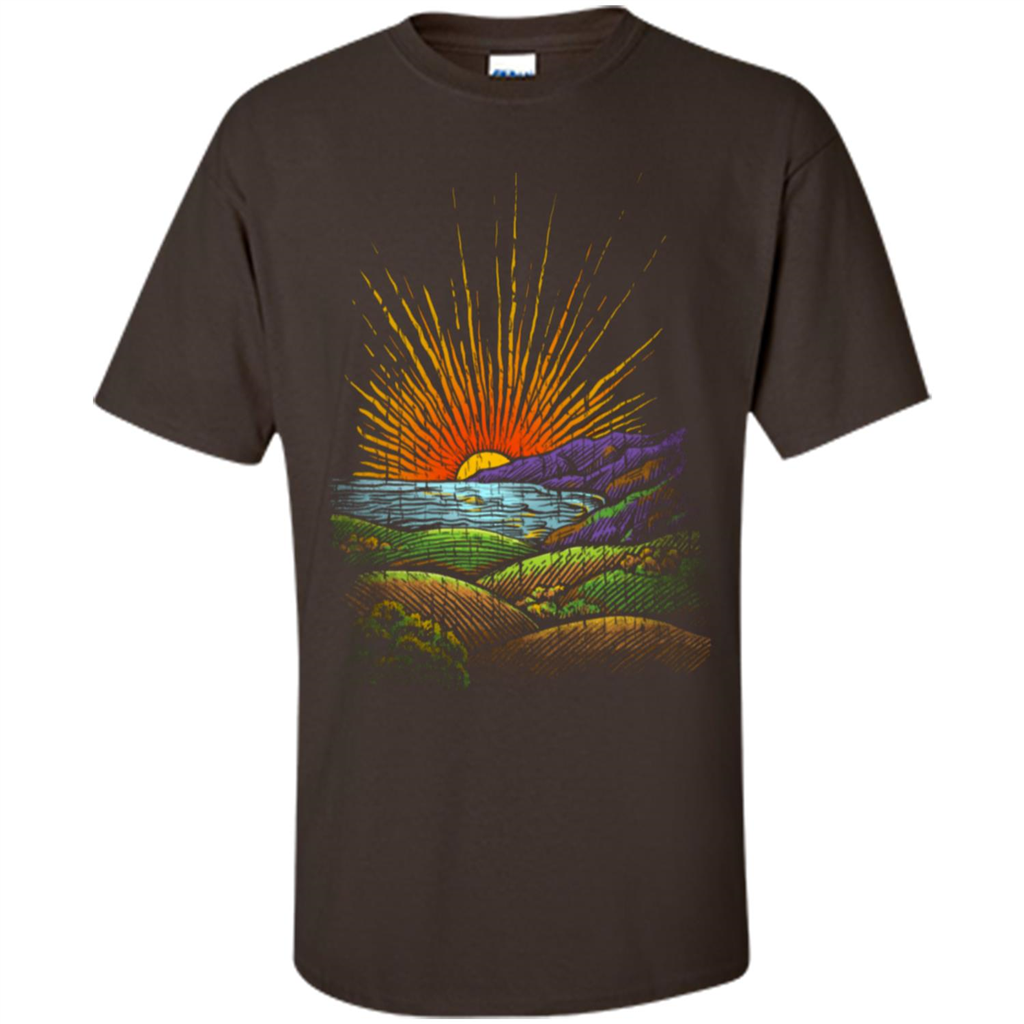 Sunrise In The Morning T-Shirt Dark Chocolate