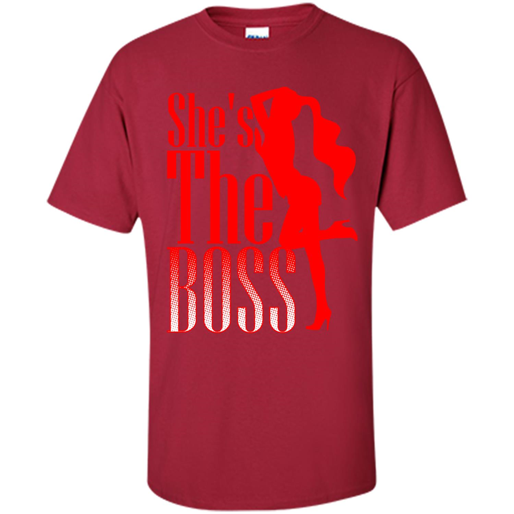 She's The Boss T-shirt Cardinal