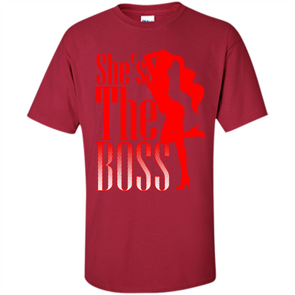 She's The Boss T-shirt Cardinal