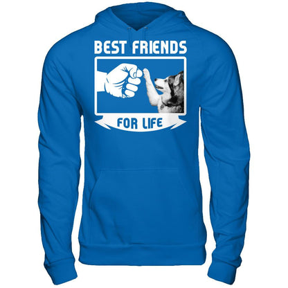 Dog - Best Friends For Life T-shirt Gildan - Pullover Hoodie Royal