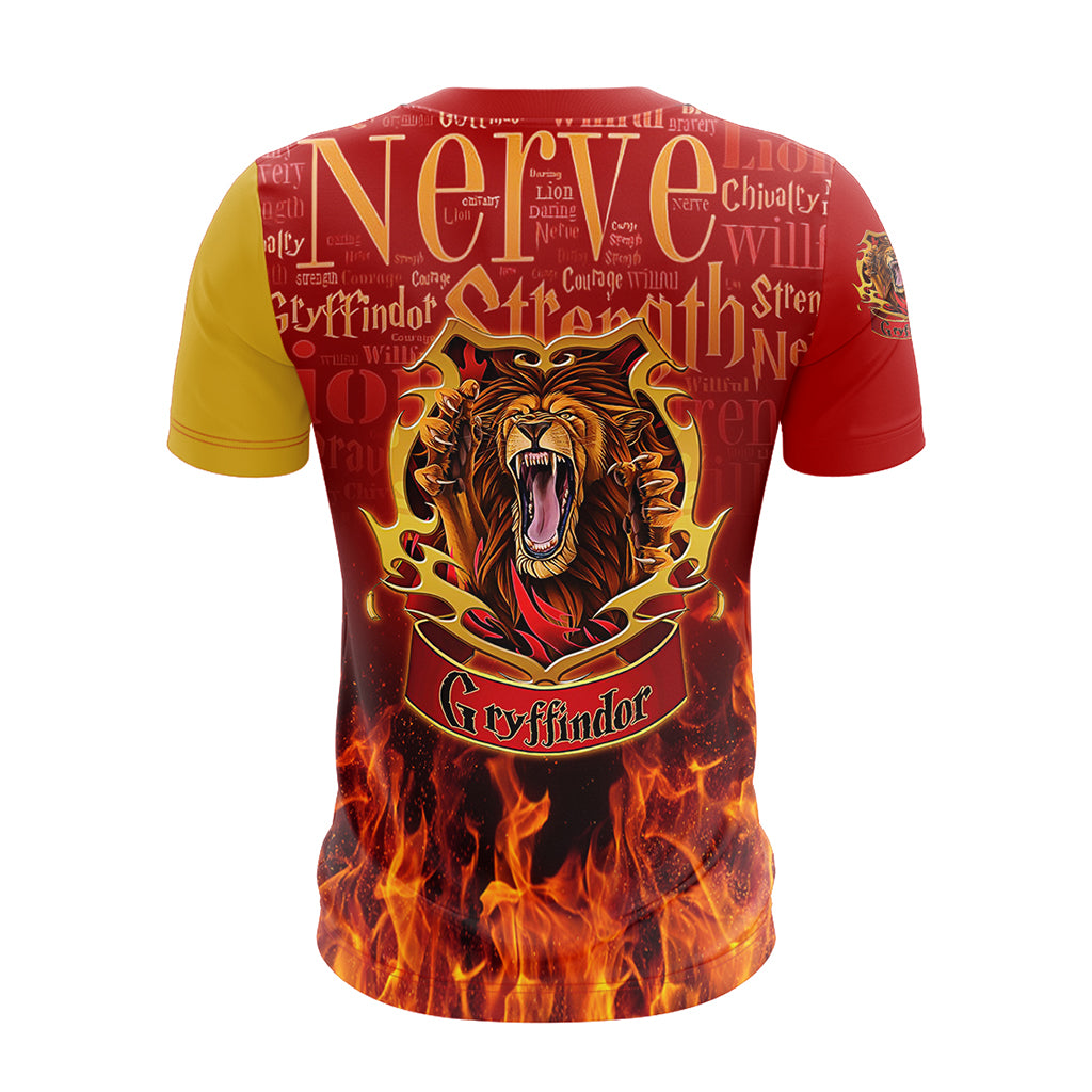 Hogwarts Castle Gryffindor House Harry Potter Unisex 3D T-shirt