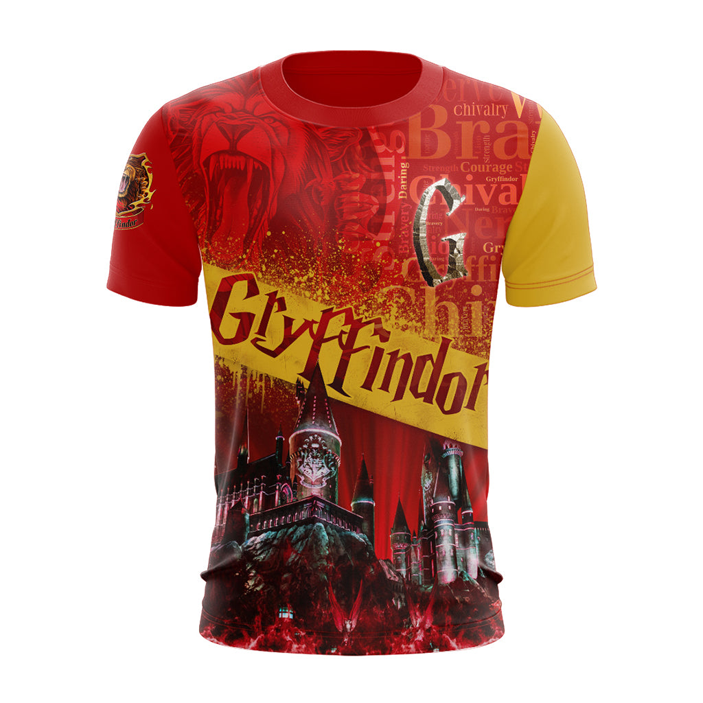 Hogwarts Castle Gryffindor House Harry Potter Unisex 3D T-shirt