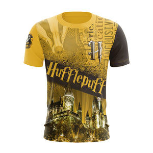 Hogwarts Castle Hufflepuff House Harry Potter Unisex 3D T-shirt