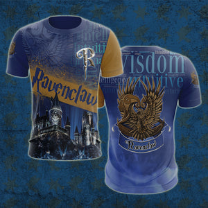 Hogwarts Castle Ravenclaw House Unisex 3D T-shirt