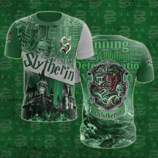 Hogwarts Castle Slytherin House Unisex 3D T-shirt