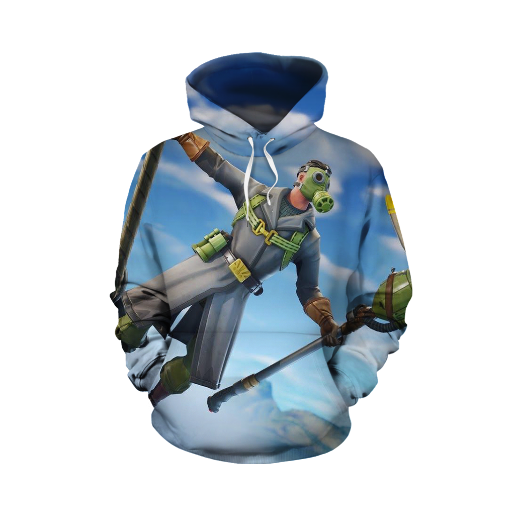 Fortnite Sky Stalker Skin 3D Hoodie