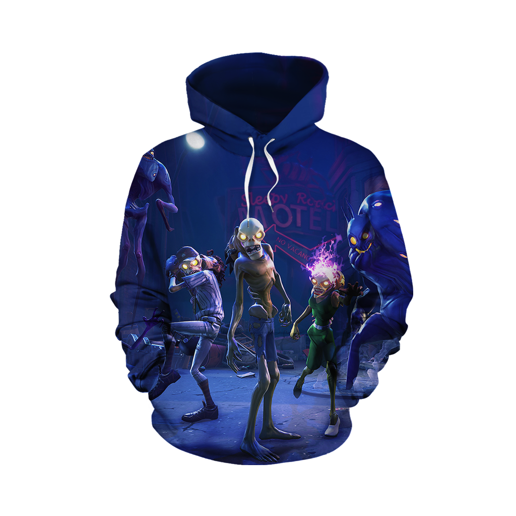 Fortnite Battle Royale Zombies 3D Hoodie