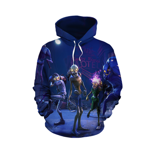 Fortnite Battle Royale Zombies 3D Hoodie