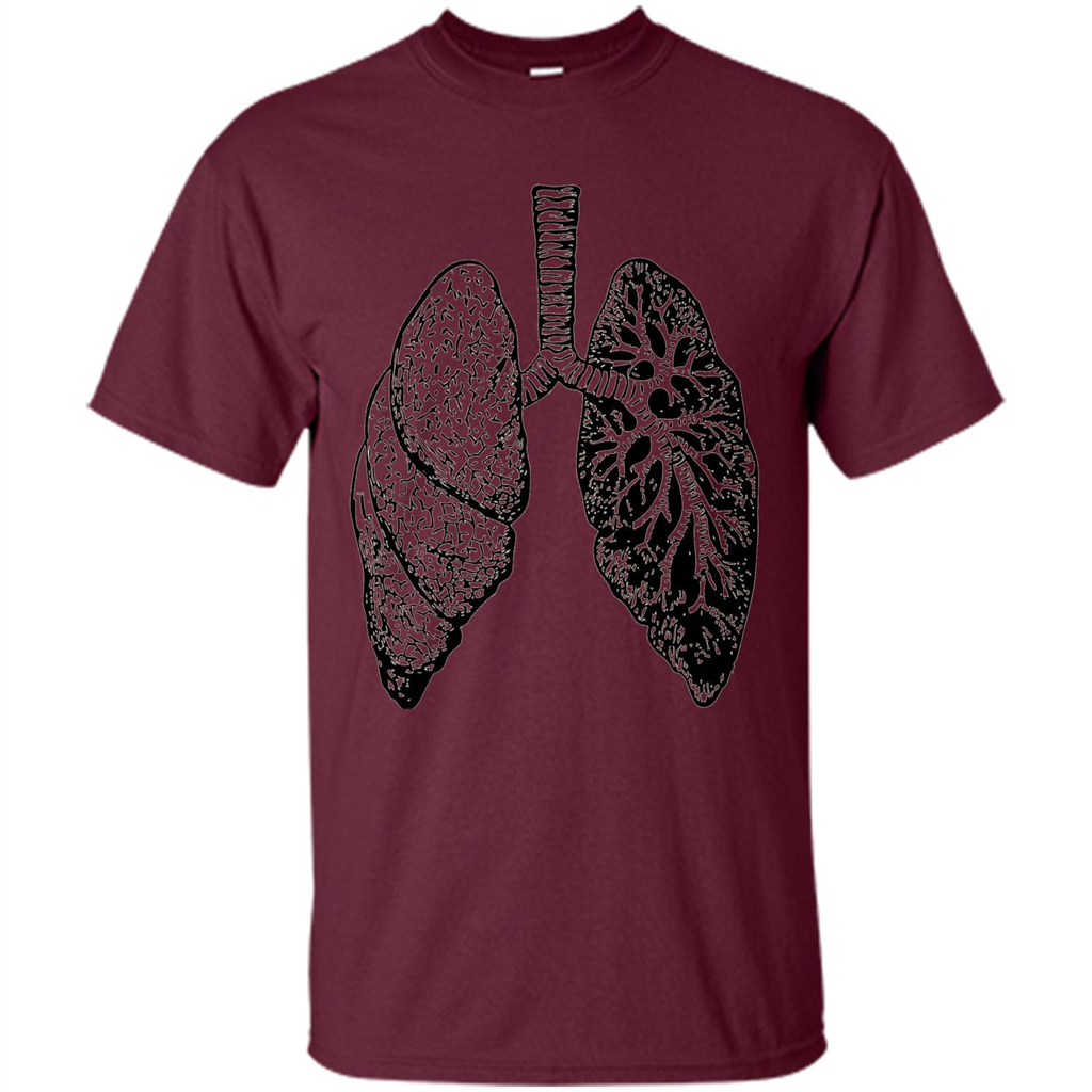 Lungs T-shirt Maroon
