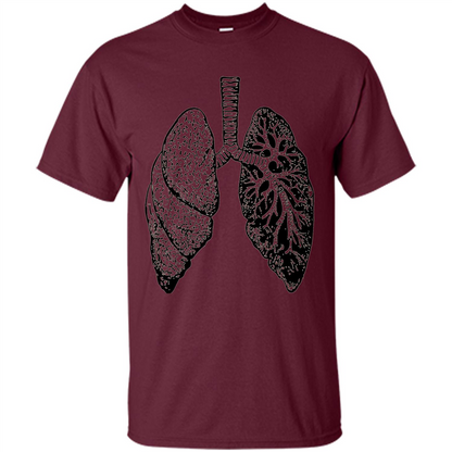 Lungs T-shirt Maroon