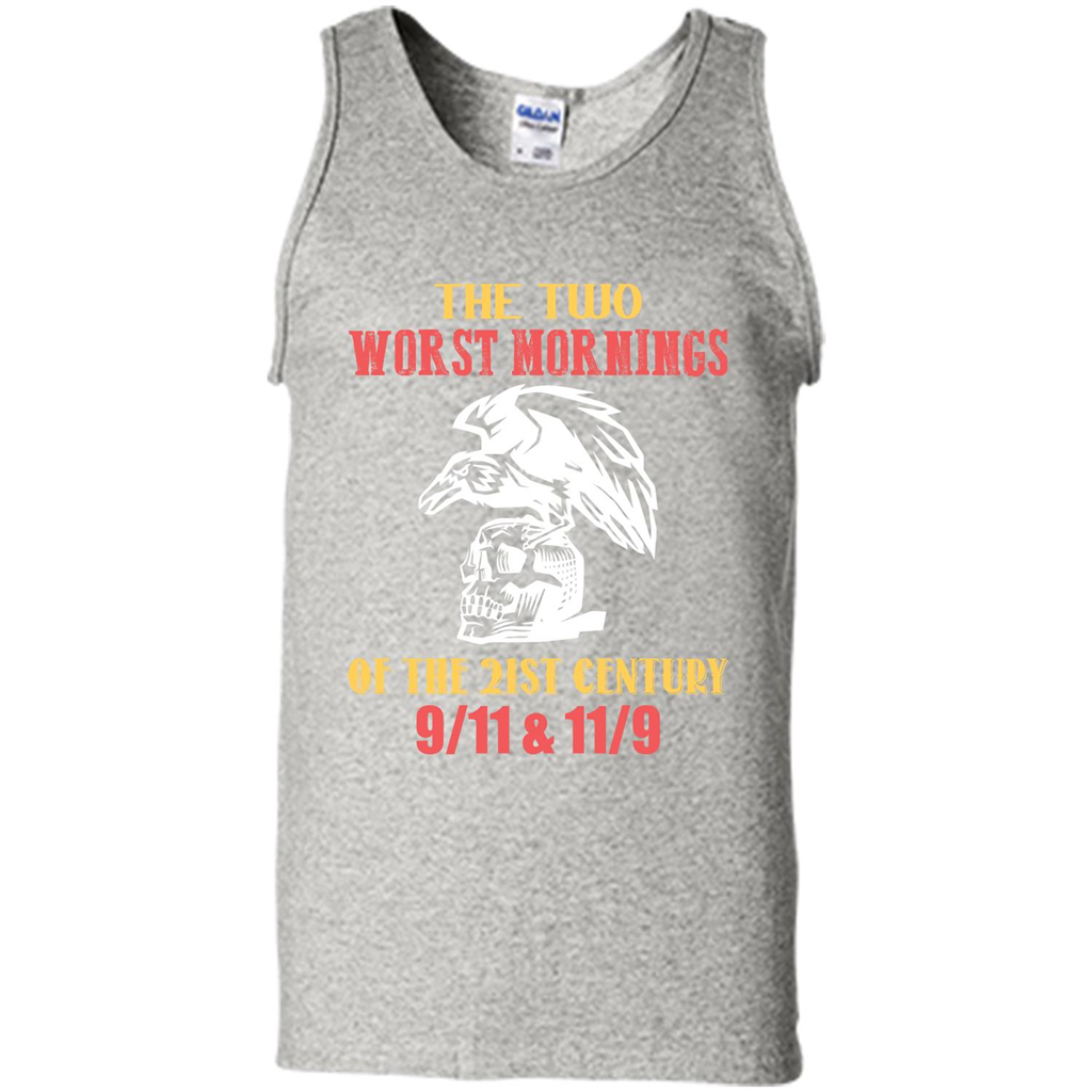 The Two Worst Mornings Of The 21st Century 9-11 and 11-9 T-shirt Ash