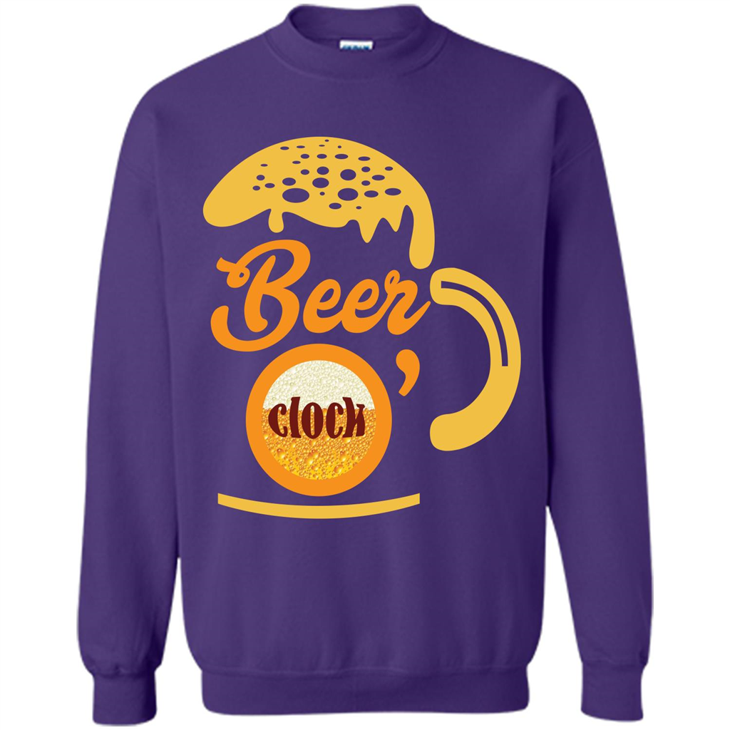 Beer T-shirt Beer O’clock Purple
