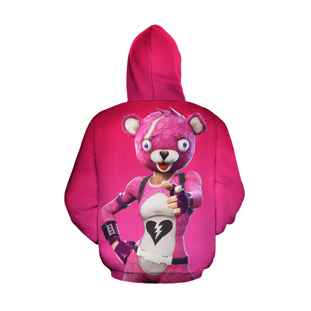 Fortnite Cuddle Team Leader 3D Hoodie WackyTee