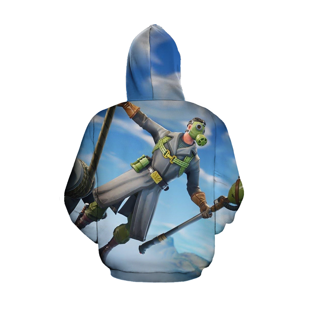 Fortnite Sky Stalker Skin 3D Hoodie