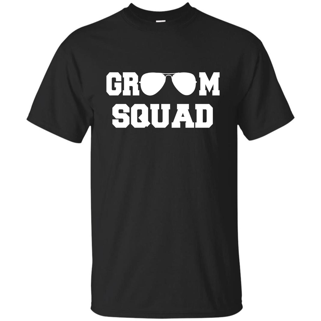 Cool Groom Squad T-Shirt Wedding Party Gift Shirt Black