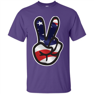 Amreican Flag Peace Guy T-shirt