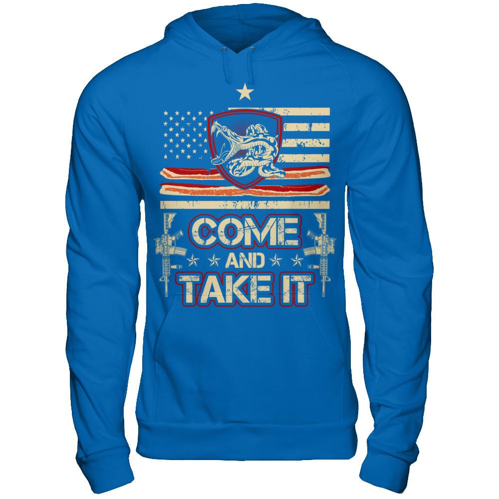 Come And Take It T-shirt Gildan - Pullover Hoodie Royal