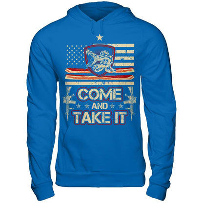 Come And Take It T-shirt Gildan - Pullover Hoodie Royal