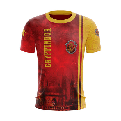 The Hogwarts Castle Gryffindor Harry Potter Unisex 3D T-shirt