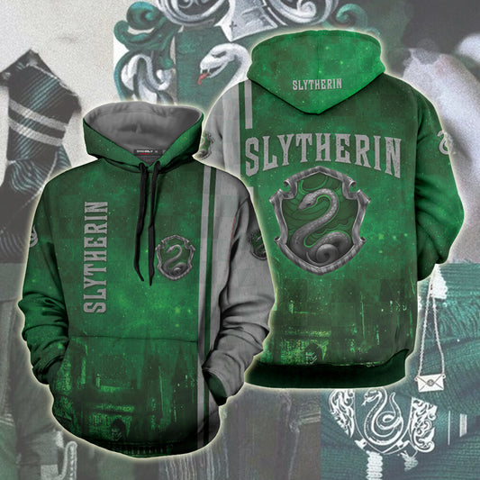 The Hogwarts Castle Slytherin Harry Potter 3D Hoodie