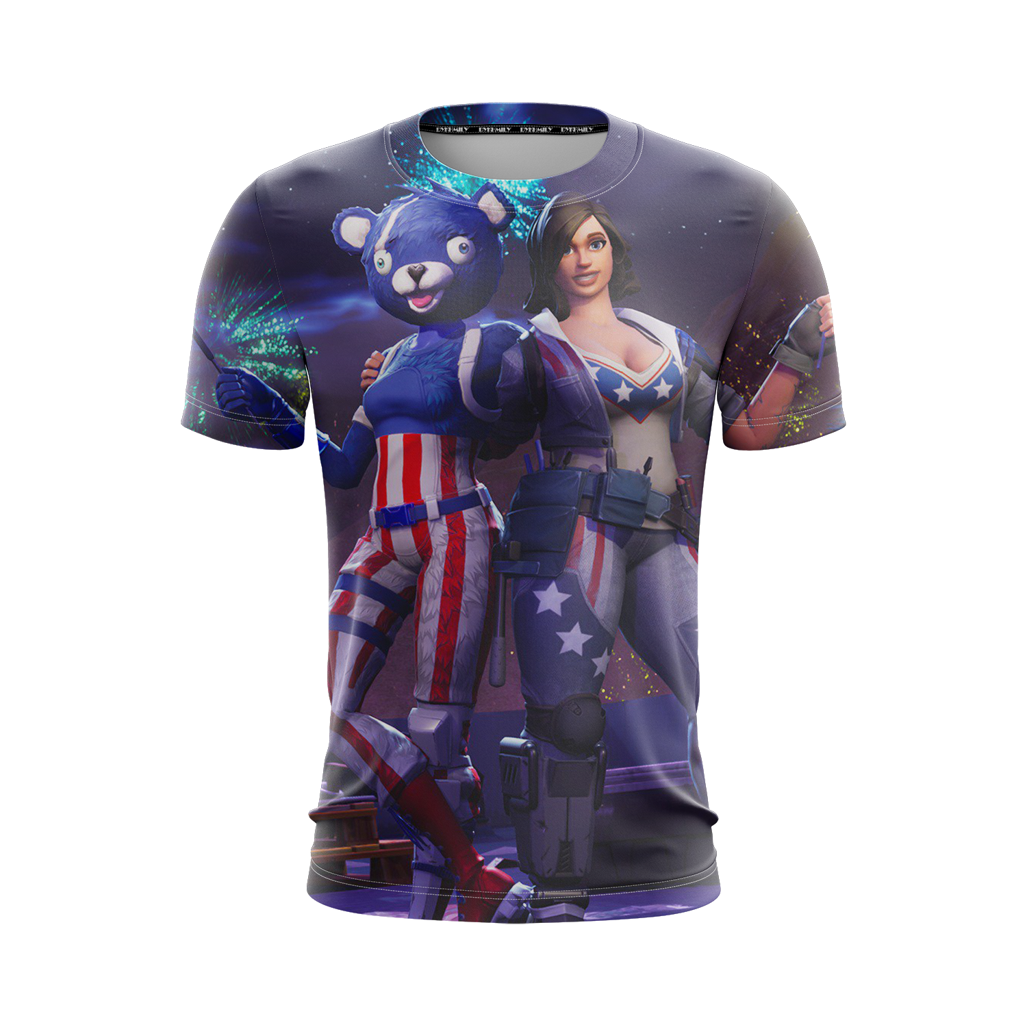 Fortnite Fireworks Team Leader Unisex 3D T-shirt