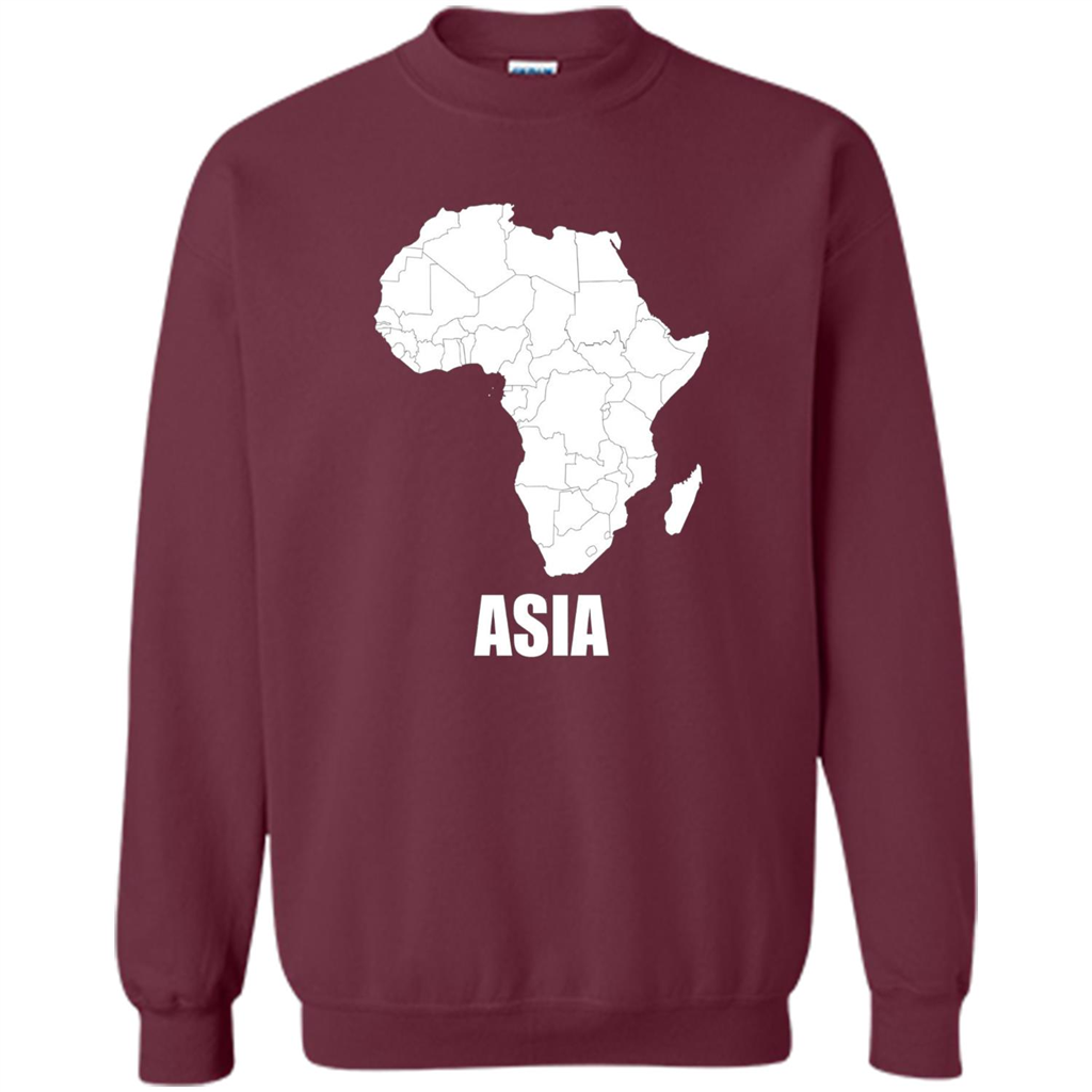 Africa Asia Funny t-shirts - Humor T-shirts Maroon