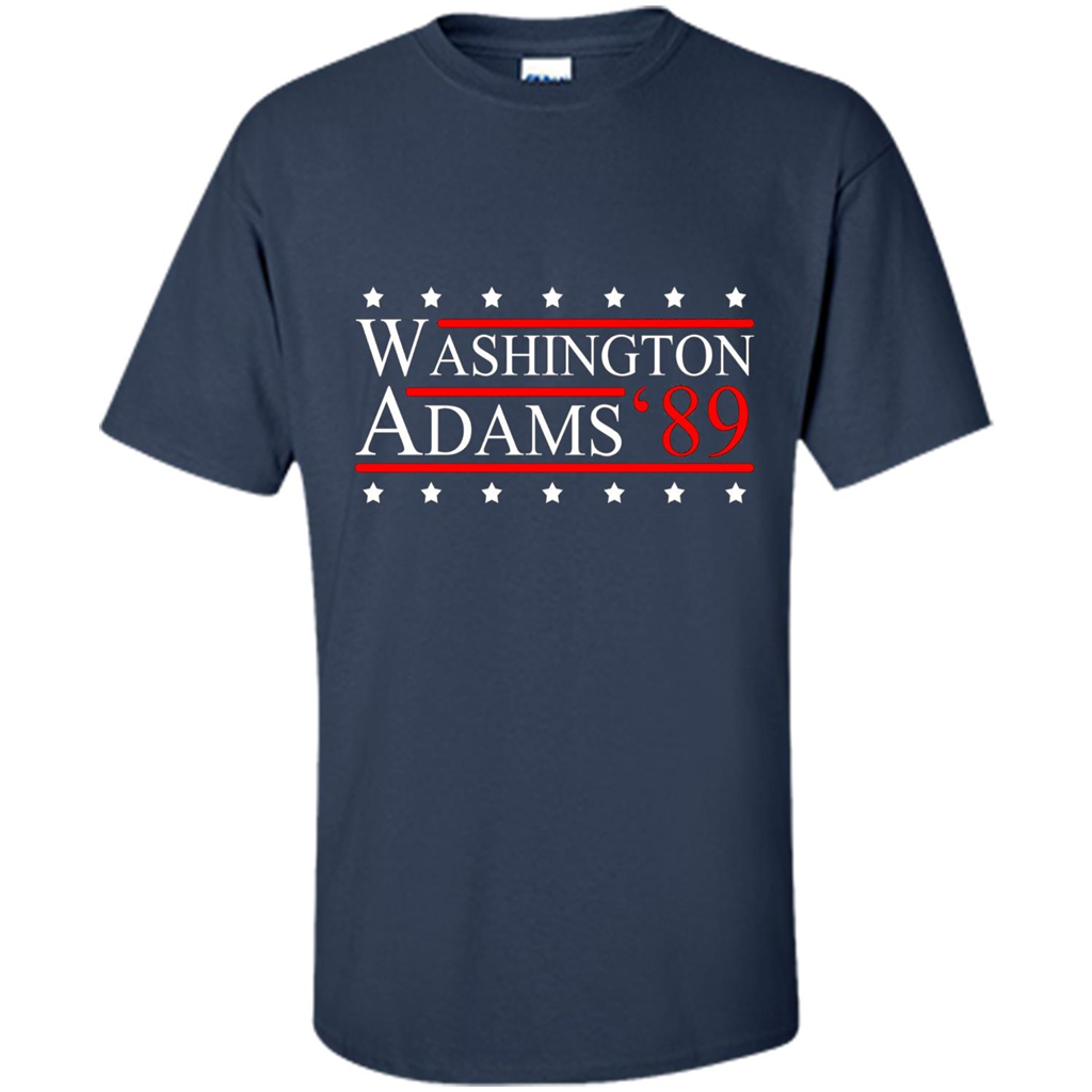 Washington Adams 1789 July 4th T-shirt Navy