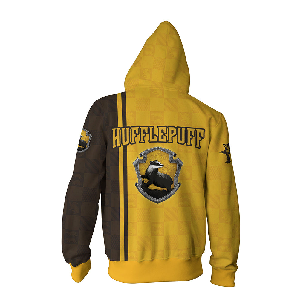 Proud To Be A Hufflepuff Harry Potter Zip Up Hoodie