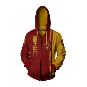 Proud To Be A Gryffindor Harry Potter Zip Up Hoodie