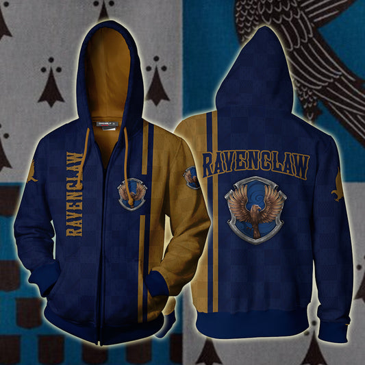 Proud To Be A Ravenclaw Harry Potter Zip Up Hoodie 4XL