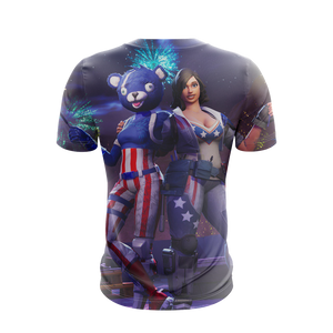 Fortnite Fireworks Team Leader Unisex 3D T-shirt