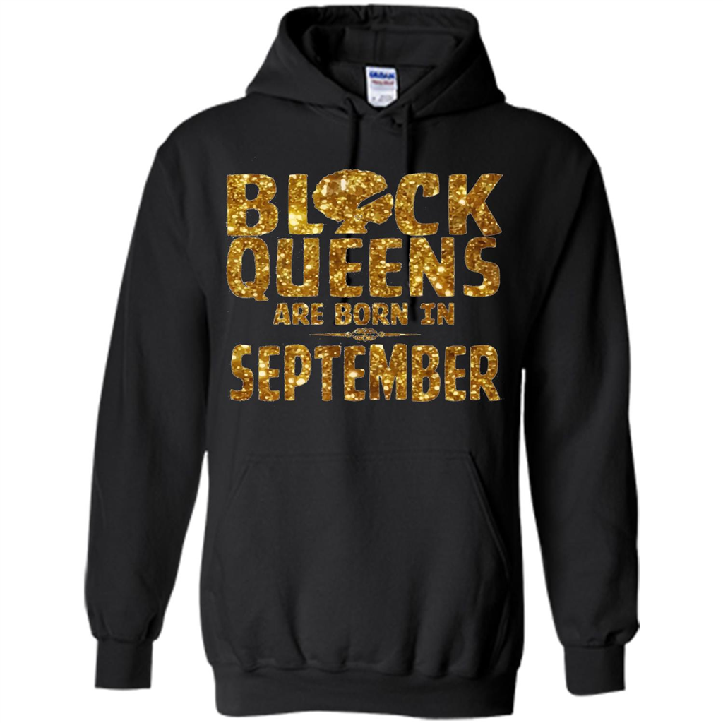Black Queens Are Born In September T-shirt Black