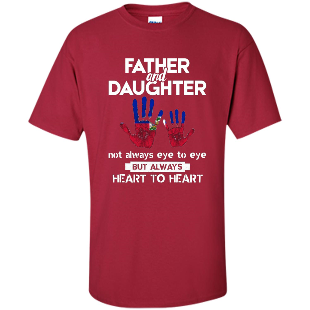 Father And Daughter Father's Day T-shirt Heart To Heart Cardinal