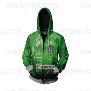 The Cunning Slytherin Harry Potter New Look Zip Up Hoodie
