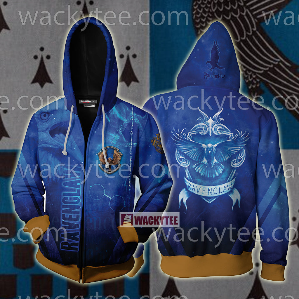 The Wise Ravenclaw Harry Potter New Look Zip Up Hoodie