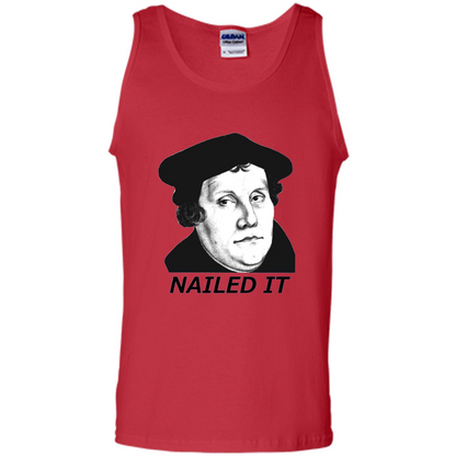 Nailed It 500th Reformation Day T-Shirt Red