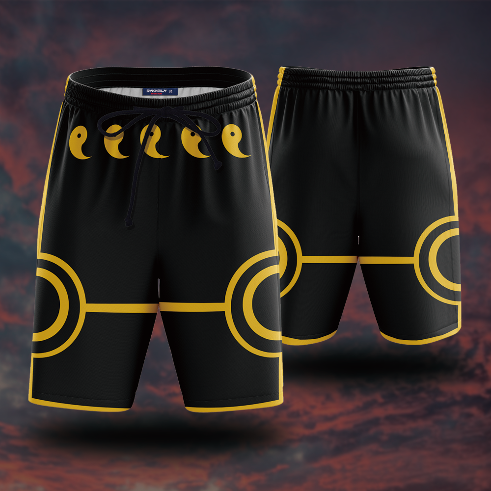 Naruto Six Paths Sage Mode (Black Ver.) Beach Short