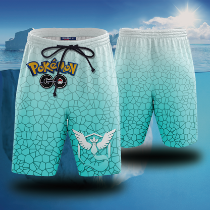 Pokemon Go Articuno Team Mystic Beach Short