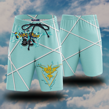 Pokemon Go Zapdos Team Instinct Beach Short