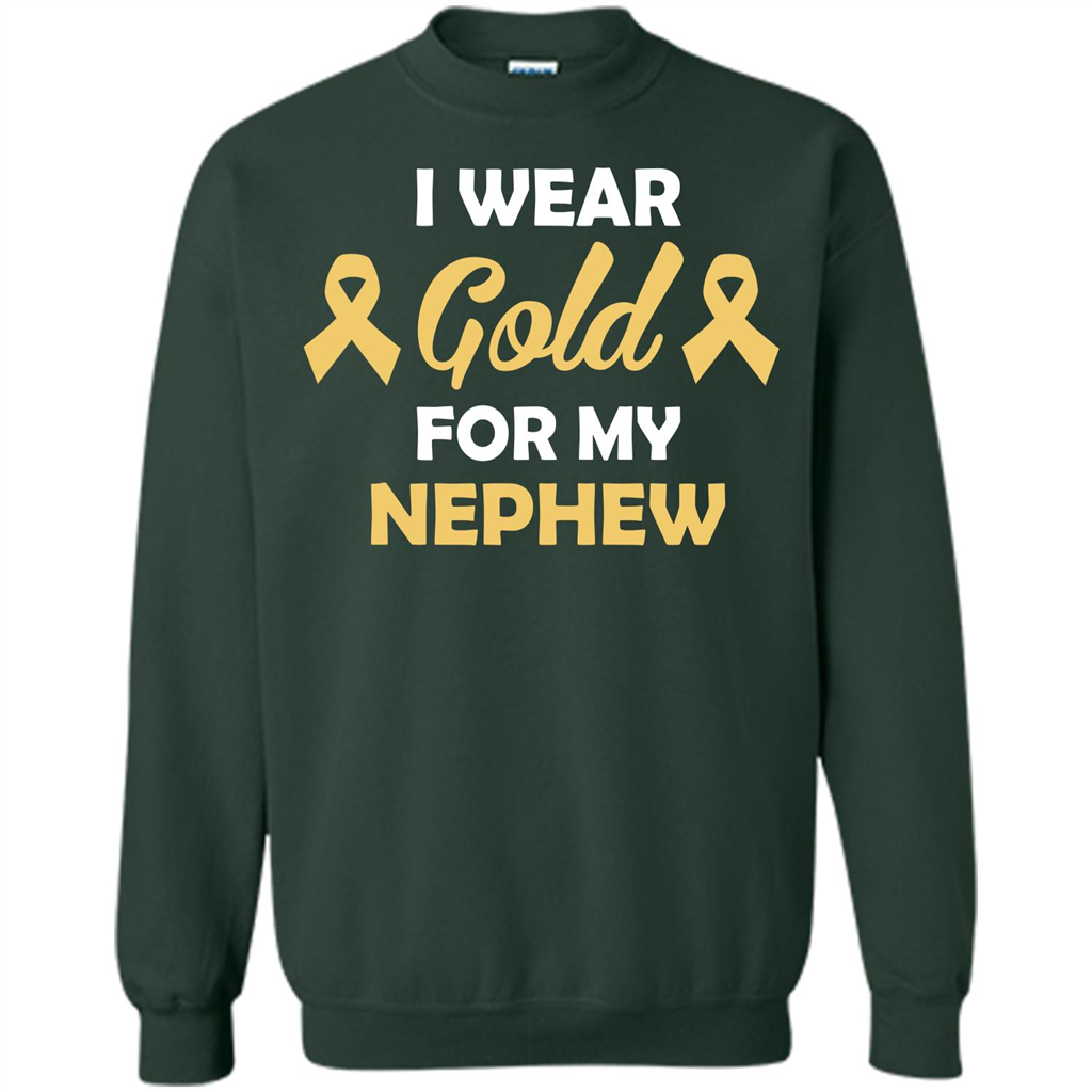 Cancer Awareness T-shirt I Wear Gold For My Nephew