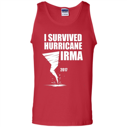 I Survived Hurricane Irma Graphic T-shirt Red